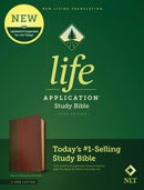 NLT Life Application Study Bible, Indexed, Brown, Personal Size