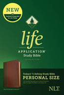 NLT Life Application Study Bible, Brown, Personal Size
