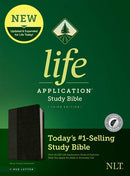 NLT Life Application Study Bible, Indexed, Black