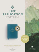 NLT Life Application Study Bible, Blue, Thumb Indexed