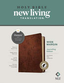 NLT Wide Margin Bible, LeatherLike, Thumb Indexed, Dark Brown