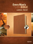 NIV Every Man's Bible, Saddle Tan, Large Print, Thumb Indexed
