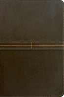 NLT Every Mans Bible, Charcoal, Indexed