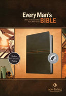 NLT Every Mans Bible, Charcoal, Indexed