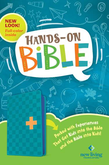 NLT Hands On Bible, Blue Check Cross