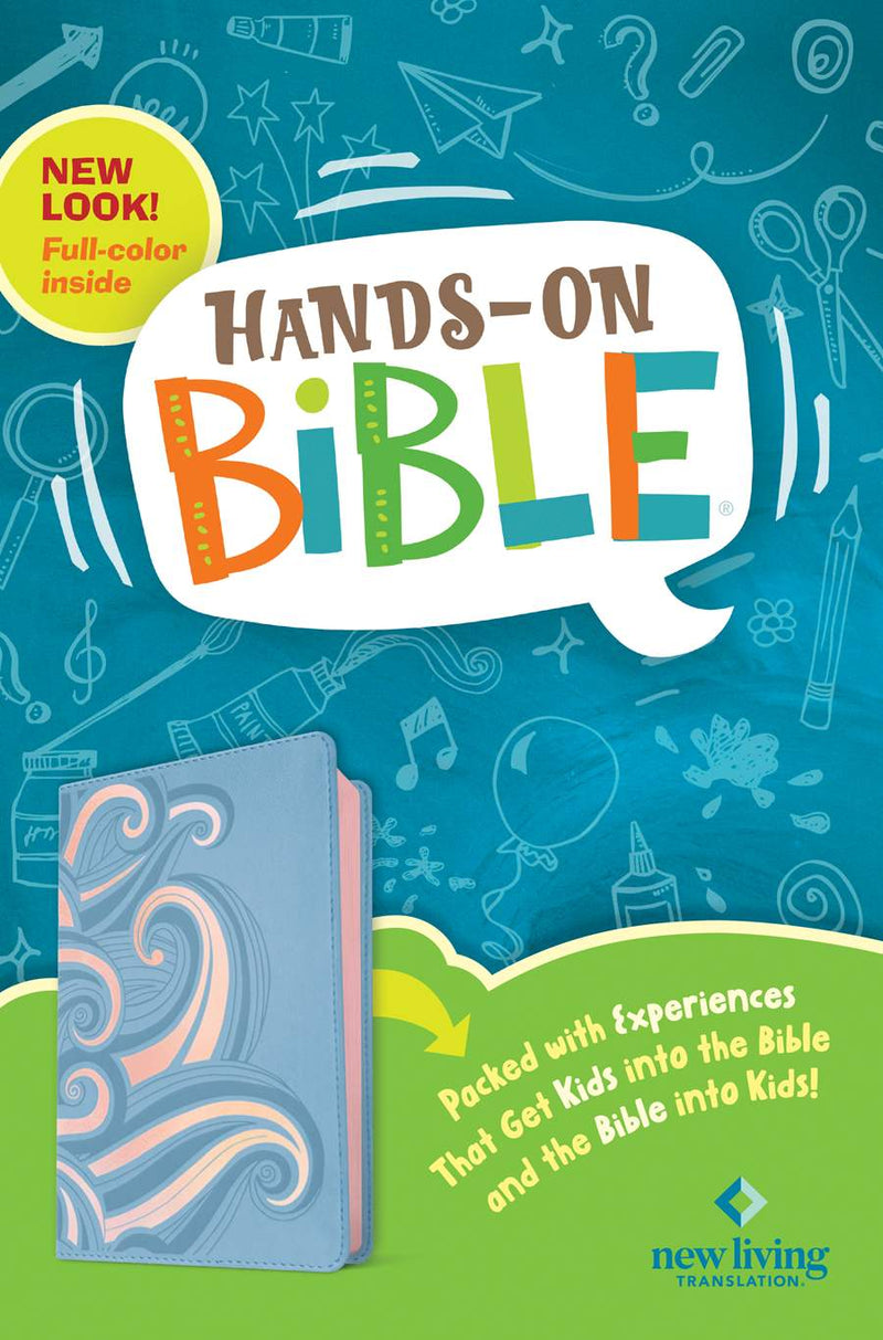 NLT Hands On Bible, Periwinkle Pink Waves