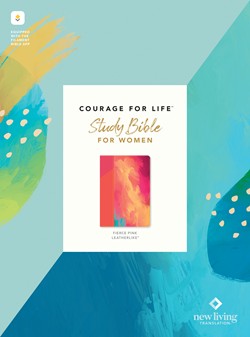 NLT Courage For Life Study Bible for Women, Pink, Thumb Indexed