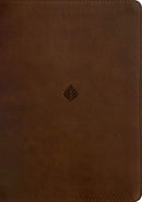 NLT Life Application Study Bible Large Print, Brown, Indexed