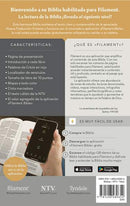 NTV Spanish Edition Compact, Large Print, Teal Floral