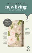 NLT Thinline Reference Zipper Bible, Filament Enabled, Taupe Tender Blossom