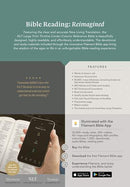 NLT Large Print Thinline Center-Column Reference Bible, Filament Enabled, Brown Holy Cross