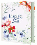 NLT Inspire: Faith Bible Large Print, Hardcover, Floral