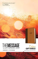 The Message Deluxe Gift Bible, Brown/Tan