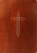The Message Deluxe Gift Bible Dark Brown with Gold Cross