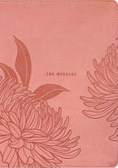 The Message Deluxe Gift Bible, Large Print, Dusty Pink Floral