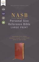 NASB Large Print Personal Size Reference Bible, Indexed, Brown