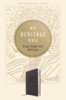 NIV, Heritage Bible, Page Edge Art Edition, Leathersoft over Board, Navy, Red Letter, Comfort Print