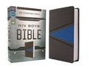 NIV Comfort Print Boys Bible, Gray/Blue