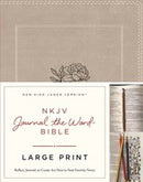 NKJV  Journal the Word Reference Bible, Stone Leathersoft over Board