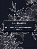 2026 NKJV 16-Month Scripture Planner, Zippered Leathersoft, Navy
