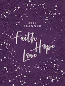 2027 NKJV 16-Month Scripture Planner, Purple Leathersoft, Zippered