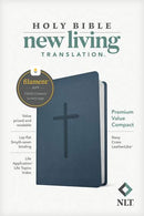 NLT Premium Value Compact Bible, Filament-Enabled, Navy Cross