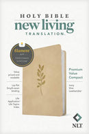 NLT Premium Value Compact Bible, Filament-Enabled, Ivory Vine