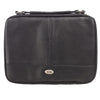 Two-fold Black Faux Leather Organizer Bible Cover, X-Large