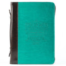 I Can Do All Things Bible Cover, Turquoise & Brown, Large