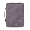Bible Cover Poly-Canvas Value with Ichthus Patch, Large
