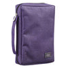 Bible Cover Poly-Canvas Value with Ichthus Patch, Large