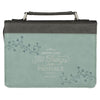 Bible Cover All Things Are Possible Light Blue, Large