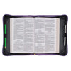 Bible Cover Strength & Dignity Sunflower Purple - Proverbs 31:25
