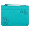 Bible Cover Strength & Dignity Teal, Large