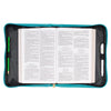 Bible Cover Strength & Dignity Teal, Large
