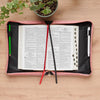 Bible Cover Those Who Trust Coral Pink Floral, Large