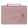 Always Be Joyful Dusty Mauve Bible Cover, Large