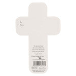 Be Still and Know Brown Woodgrain Cross Bookmark - Psalm 46:10