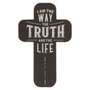 I Am the Way Dark Brown Cross Bookmark - John 14:6