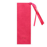 Faith Pink Faux Leather Bookmark - Hebrews 11:1 BMF058