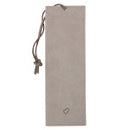 Never Give Up Gray Faux Leather Bookmark