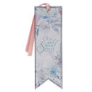 It is Well Hymn Watercolor Floral Faux Leather Bookmark BMF141