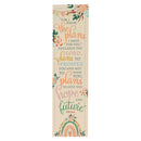 I Know the Plans Peach Floral Bookmark Set of 10- Jeremiah 29:11
