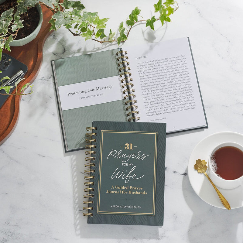 31 Prayers for My Wife Spiral Hardcover Prayer Journal for Husbands