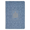 Strength and Dignity Blue Cottage Garden Faux Leather Classic Journal - Proverbs 31:25