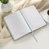 Strength and Dignity Blue Cottage Garden Faux Leather Classic Journal - Proverbs 31:25