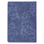 The Lord Will Guide You Blue Faux Leather Classic Journal with Zipper Closure JL730