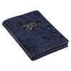 Amazing Grace Navy Blue Floral Zippered Journal