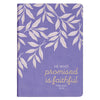 Faithful Promise Lavender Garden Faux Leather Classic Journal - Hebrews 10:23