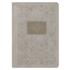 Sufficient Grace Taupe Faux Leather Classic Journal with Zipper Closure - 2 Cor 12:9